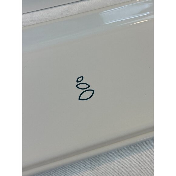 Grove Stoneware Tray 10" X 5.5" Dishwasher Safe Sink-Side Style For Soaps & Loti - Picture 2 of 7